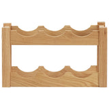 Wine Rack for 6 Bottles 37x21x21 cm Solid Oak Wood 289201
