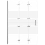 Folding Shower Enclosure ESG 100x140 cm White 150738