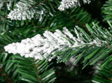 6 FT Artificial Snow Tipped Christmas Tree with DIY 100 Warm Lights Battery Operated, Hinged Xmas 88965104