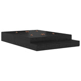 Storage Bed Frame with Drawer Black oak 236.5 x 150 x 31.5 cm 3335646