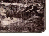 Rug Runner MARSA Black 100 x 250 cm Polyester and PVC 42023383