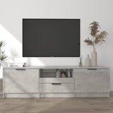 TV Cabinet Concrete Grey 140x35x40 cm Engineered Wood 811452