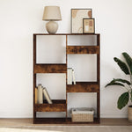 Bookcase Smoked Oak100x33x135 cm Engineered Wood 3309388