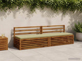 2-Piece Bench Cushions SOEST 2 pcs 100% Polyester Light Green 949199