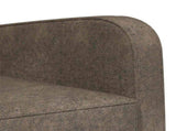 Armchair Dark Grey Faux Suede Leather 42043425