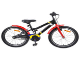 Kids Bike 22 Inches for 7-12 Years Old Black Red 42009398