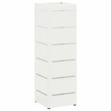 Umbrella Stand with Storage White 15.5 x 15.5 x 49 cm Steel 868517