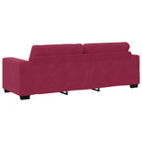 Sofa 2 pcs Wine Red Fabric 3324725