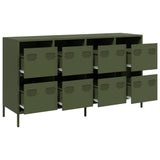 Sideboard Olive Green 135x39x73.5 cm Cold-rolled Steel 3307171