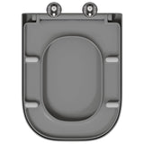 Toilet Seat Grey 47.5 x 35 x 3.6 cm Duroplast 42002359