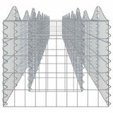Arched Gabion Raised Bed 800x50x50 cm Galvanised Iron 153545