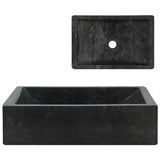 142772 Sink 45x30x12 cm Marble High Gloss Black