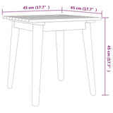 Bistro Set Brown Solid acacia wood Medium Collapsible 316253