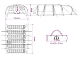 Tunnel Tent Green 675 x 392 x 210 cm 42017475