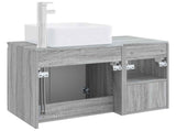 Bathroom Furniture Set 2 pcs Grey Sonoma Engineered Wood 3404070