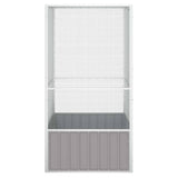 Bird Cage Grey 111x107x211.5 cm Galvanised Steel 171551