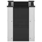 Garden Raised Bed Black 50 x 30 x 36 cm 42039032