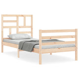 Bed Frame without Mattress 100x200 cm Solid Wood 3194886