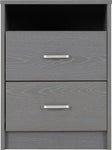 ZNTS Felix 2 Drawer Bedside 100-103-061