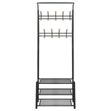Clothes Rack with Shoe Storage 68x32x182.5 cm Black 243726