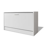 ZNTS Shoe Storage Bench White 80x24x45 cm 243050