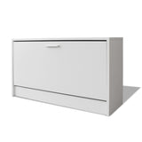 ZNTS Shoe Storage Bench White 80x24x45 cm 243050