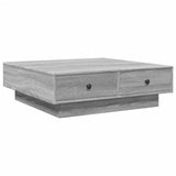 Coffee Table Grey Sonoma 90x90x28 cm Engineered Wood 848092