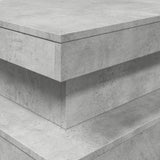 Coffee Table with LED Lights Concrete Grey 90x50x40 cm 839850