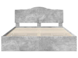 Bed Frame with Drawer Concrete Grey 120 x 190 cm Engineer Wood 3413439
