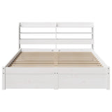 Bed Frame with Headboard without Mattress White 120x200 cm 3306735
