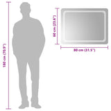 LED Bathroom Mirror 80x60 cm 151787