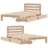 Bed Frame without Mattress 90x200 cm Solid Wood Pine 3309836