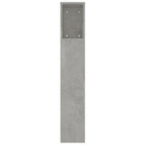 Headboard Cabinet Concrete Grey 220x18.5x104.5 cm 811965