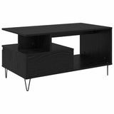 Coffee Table Black Oak 90 x 49 x 45 cm Engineered Wood 882716