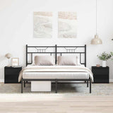 Bedside Cabinet 2 pcs Black Oak 40 x 30 x 39 cm Engineered Wood 862575