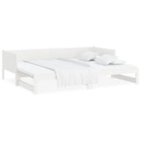 Pull-out Day Bed without Mattress White 2x cm 820258
