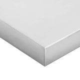 Wall Shelves 2 pcs 100x40 cm Silver Stainless Steel 30278