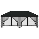 6 x 3 m Black Polyester and Steel 190 3376003