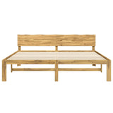 Double Bed Frame with Headboard ROSTOCK White 180 x 200 cm 3405469