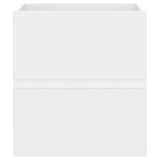 Sink Cabinet with Built-in Basin White Engineered Wood 3071621