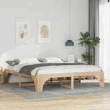 Bed Frame Brown 180 x 200 cm Solid Pine Wood 872977