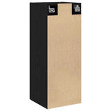 Wall Mounted Cabinet Black Oak 34.5x34x90 cm Engineered Wood 862171