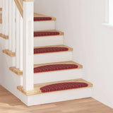 Self-adhesive Stair Mats 15 pcs Red 65 x 21 x 4 cm 42011446