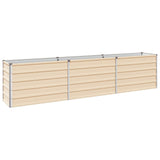 Raised Garden Bed Ivory 240 x 40 x 55 cm cold-rolled steel 8006260