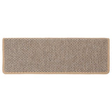 Stair Mats Self-adhesive Sisal-Look 30 pcs 65x21x4 cm Light Beige 3365892