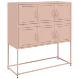 Sideboard Pink 100,5x39x107 cm Steel 846597