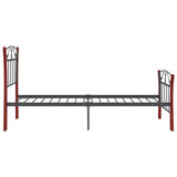 Bed Frame without Mattress Black Metal 90x200 cm 324876