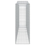 Arched Gabion Basket 400x50x140/160 cm Galvanised Iron 153417