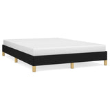 Bed Frame without Mattress Black 135x190 cm Double Double Fabric 349835