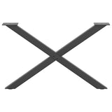 Coffee Table Legs X-Shaped 2 pcs Anthracite 70x cm Steel 4012906
